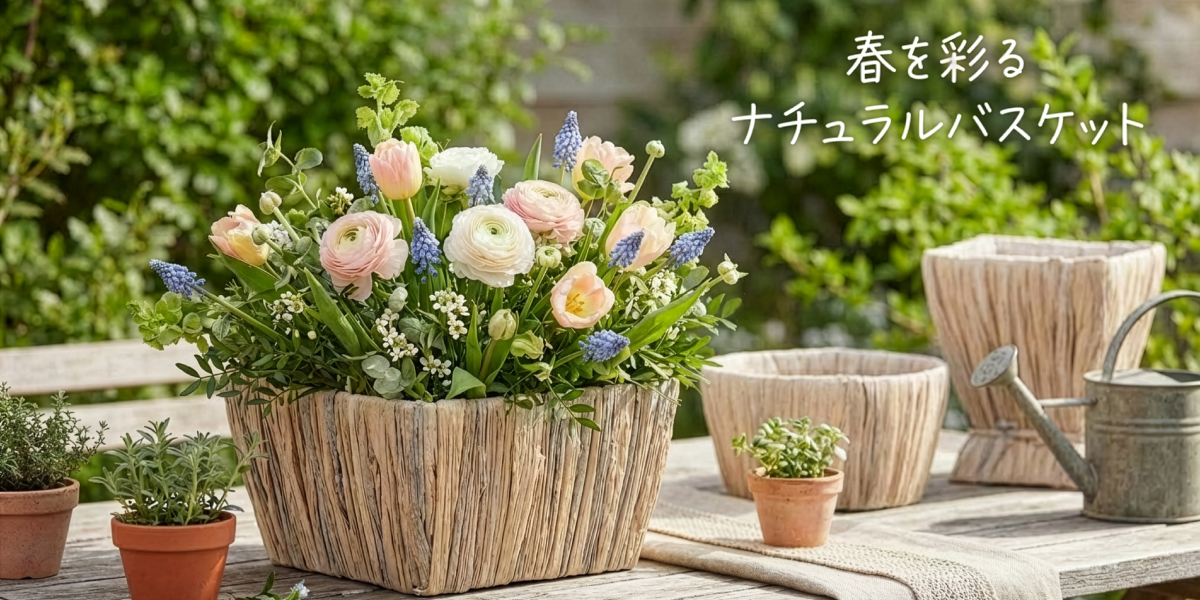 ▽新入荷▽　アレンジかご