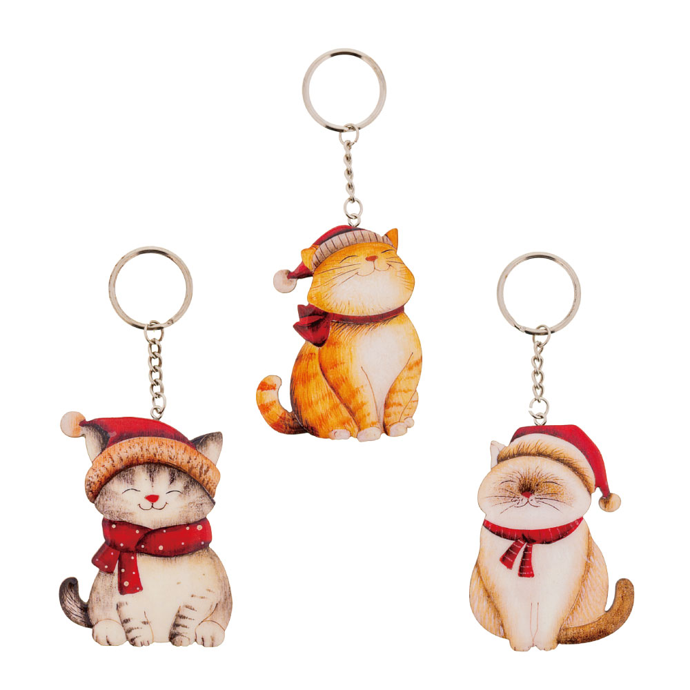 【2026 X'mas】 キャットキーホルダー